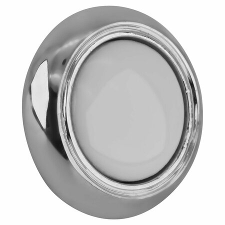 Amerock Residential Mushroom Kitchen Cabinet Knob 1 1/4 in. Diameter White / Polished Chrome BP7624426W